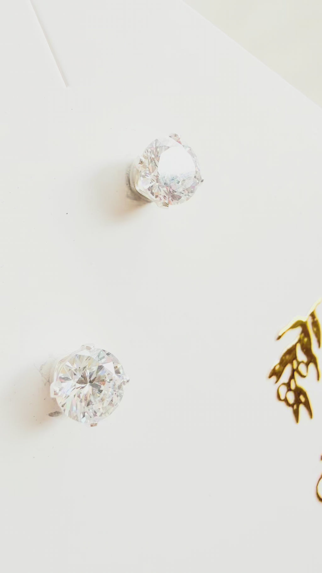 Round Sterling Silver Earring Set